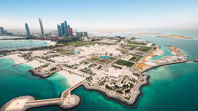 Abu Dhabi arial view