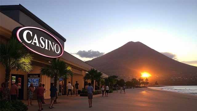 Hawaii casino with volcano